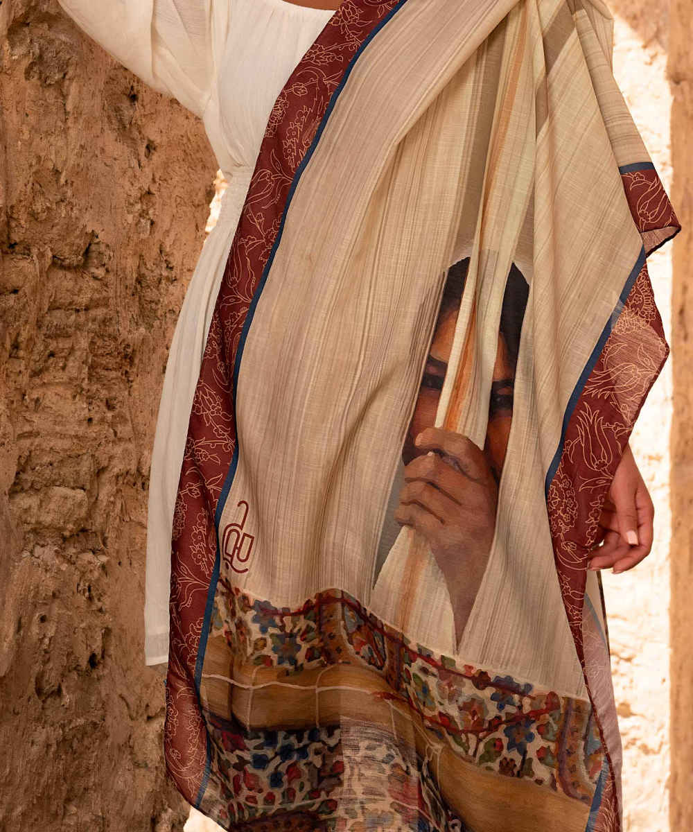 波斯艺术印花披肩 – Ghaali 款