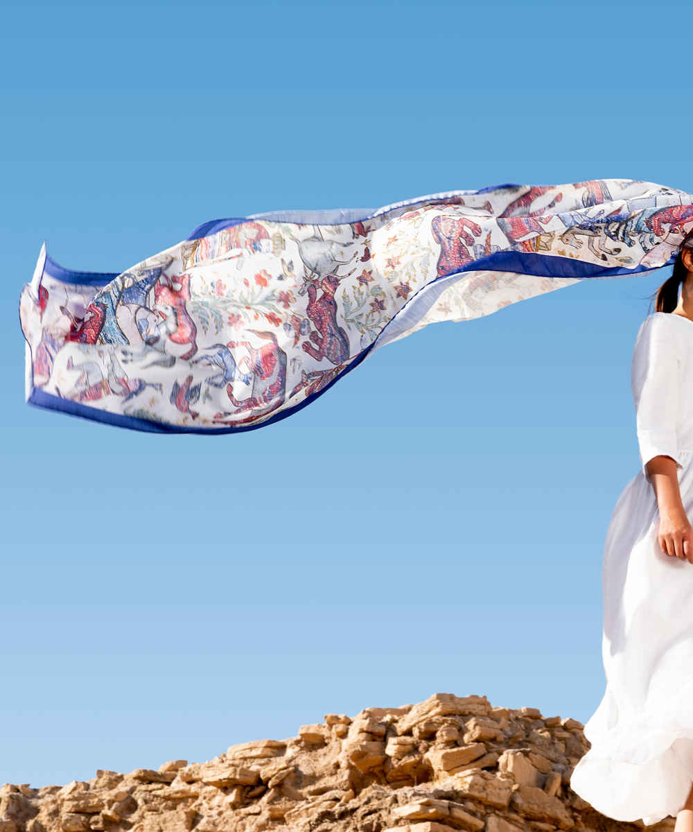 波斯艺术印花披肩 – Rakhsh 款