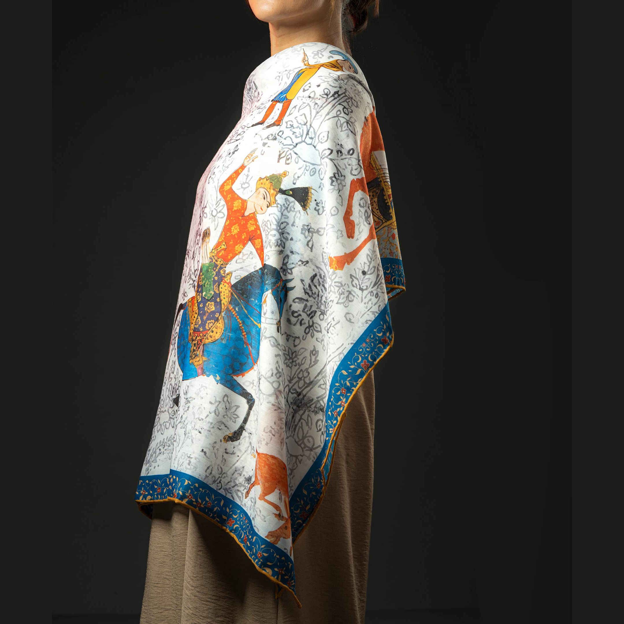 Main image of 波斯女士丝巾 – 奢华亮丽图案 Bahram o Azadeh 款