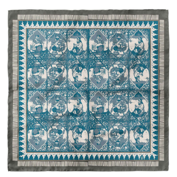 波斯女士丝巾 – 奢华亮丽图案 Hamam Golzar 款