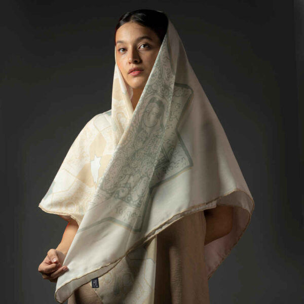 波斯女士丝巾 – 奢华亮丽图案 Sabooh 款