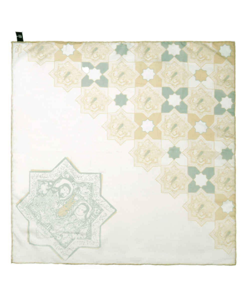 波斯女士丝巾 – 奢华亮丽图案 Sabooh 款