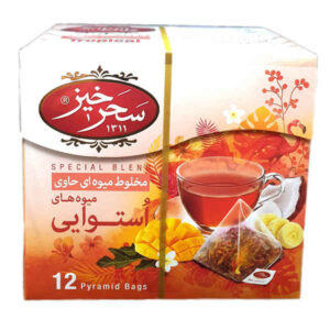 Saharkhiz草本茶混合：热带水果（5包）