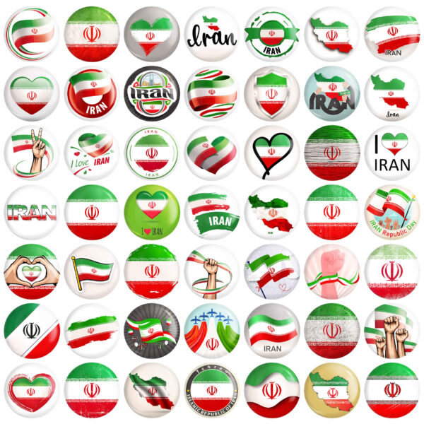 波斯国旗徽章套装（49枚装）