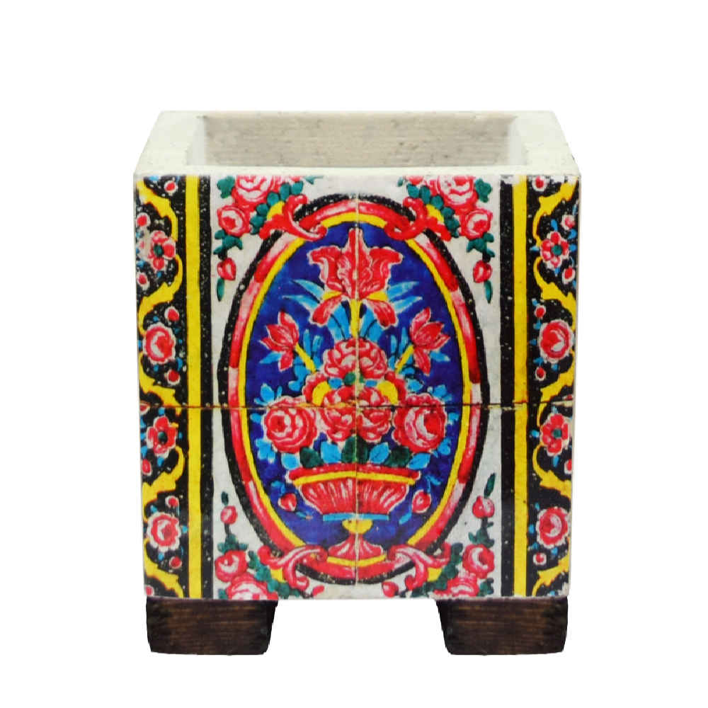 Main image of 装饰波斯方形混凝土花瓶 – 模型 Narnia（纳尼亚）