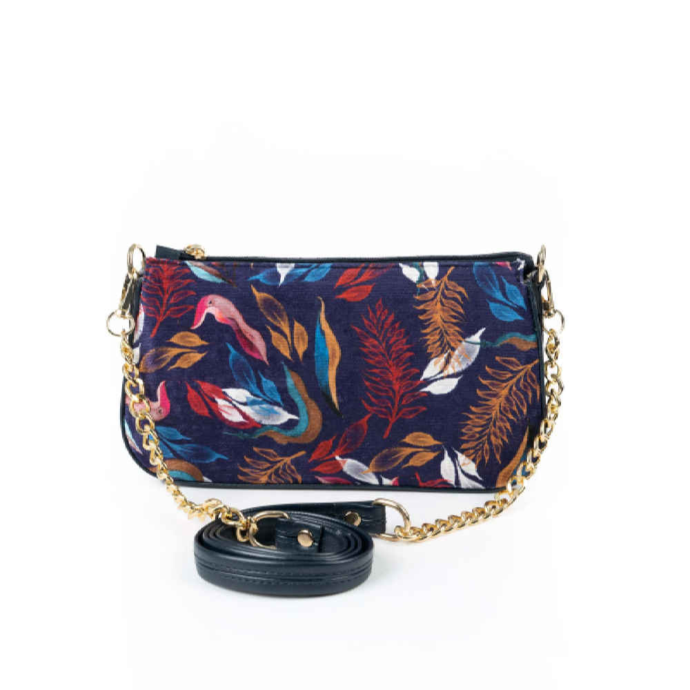 Main image of 手工人造皮革链条包 Leaf