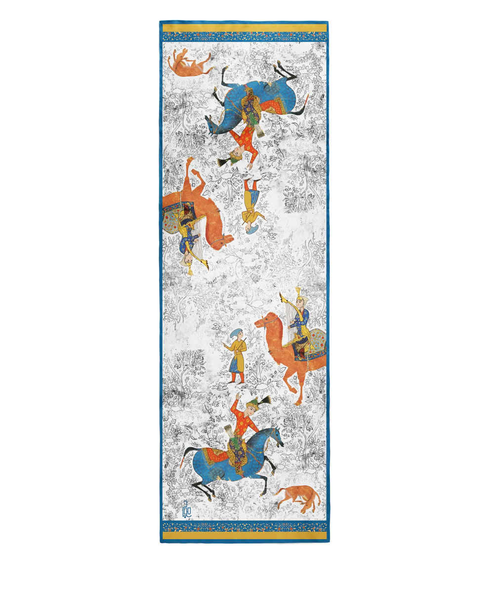 波斯艺术轻盈印花披肩 – Bahram 款