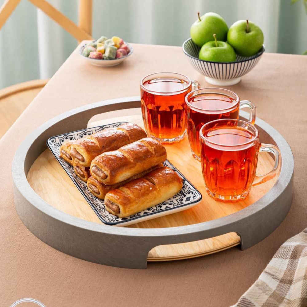 Choobineh 木质托盘——质朴设计，适合茶点