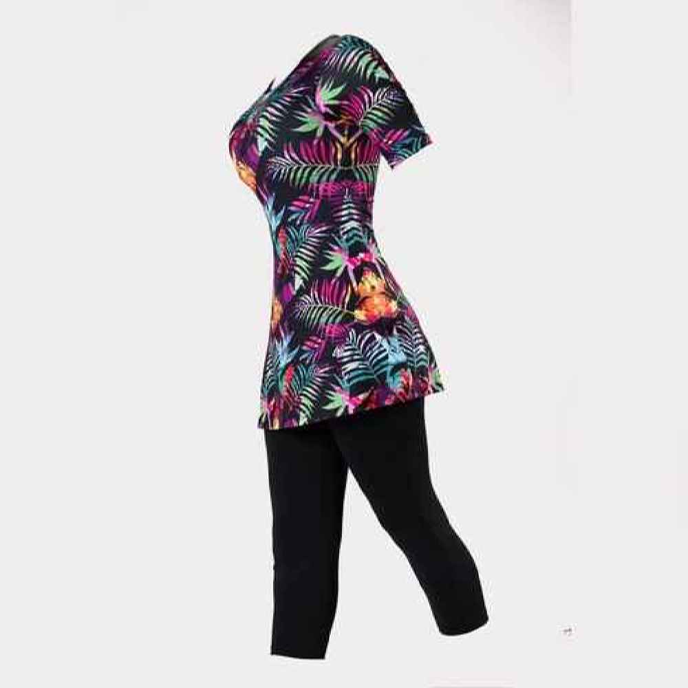 女士两件套短袖泳装 – Vafa 款