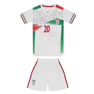 男童 Sardar Azmoun 伊朗国家队球衣运动服套装 – 2022 款