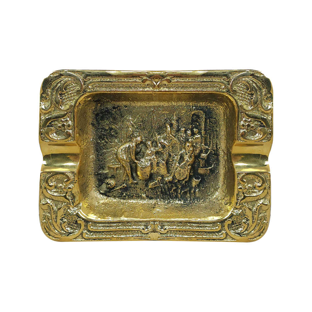 Main image of 手工雕刻黄铜烟灰缸 – 精致“雅斯纳”艺术设计