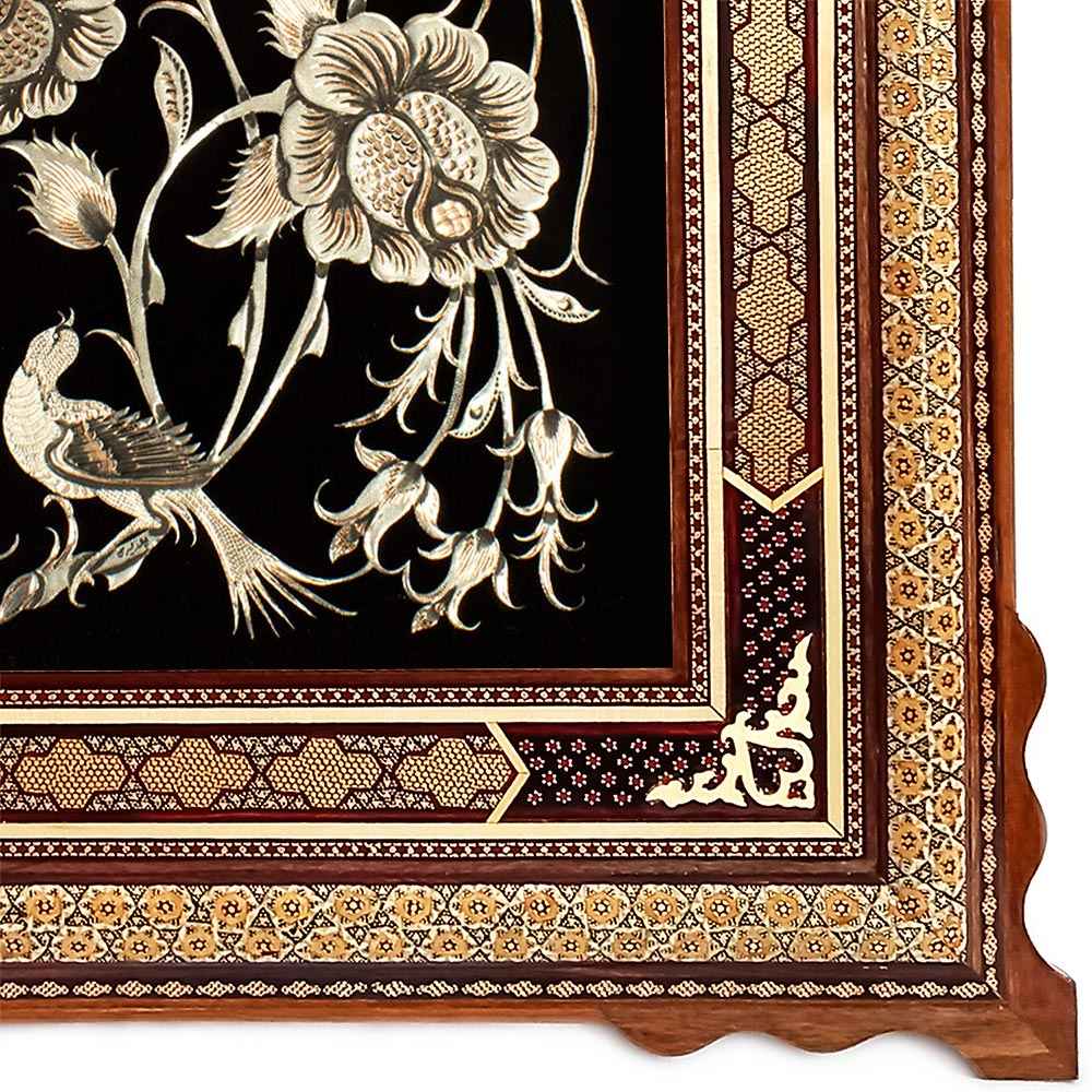 手工镶框波斯雕刻铜艺术 “玛希娅” – 传统墙饰