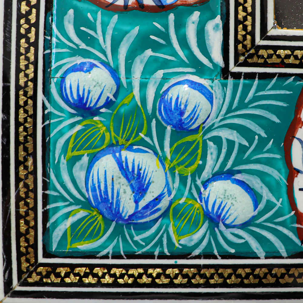 手工镶框波斯雕刻铜艺术 “玛丽亚米” – 传统墙饰