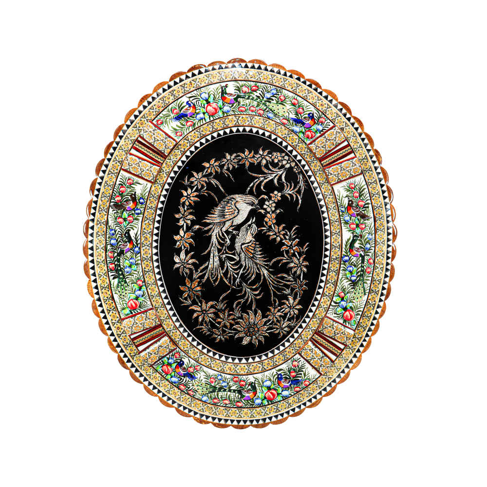 Main image of 手工镶框波斯雕刻铜艺术 “拉希尔” – 传统墙饰