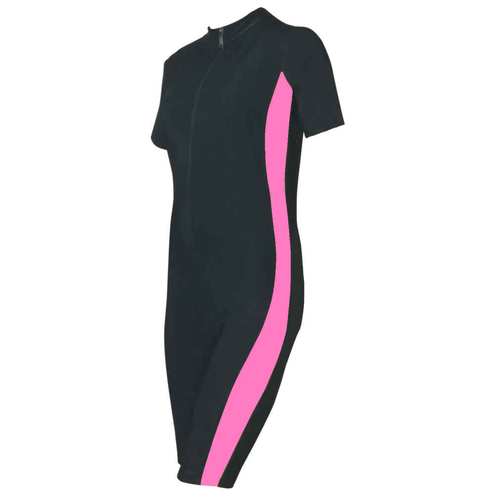 伊斯兰女士黑色连体保守泳装