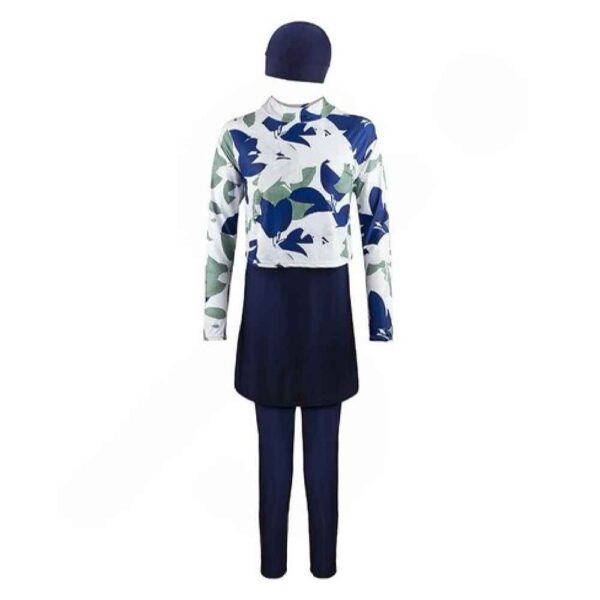 伊斯兰海军蓝女士保守泳装