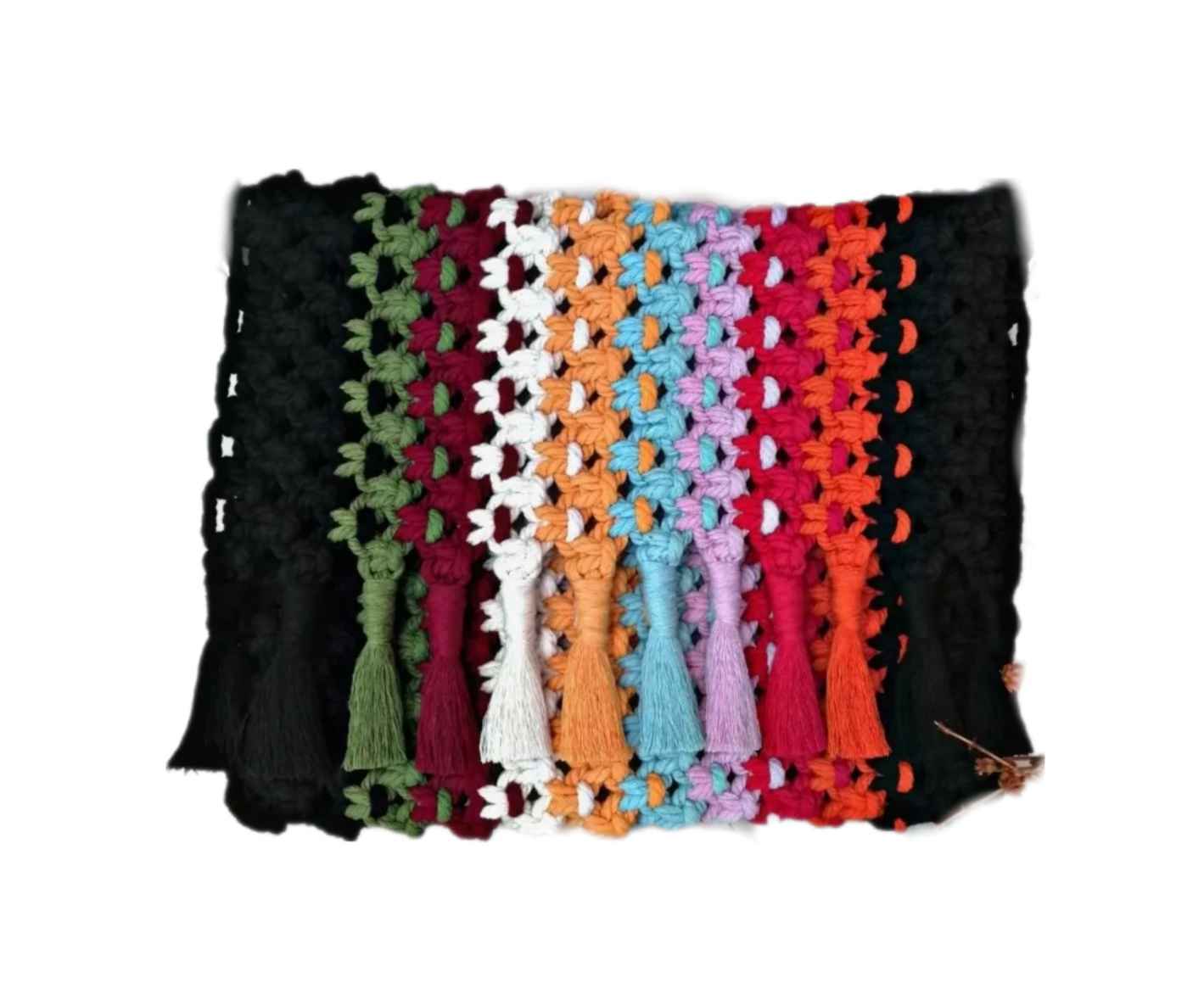 Main image of 手工编织 Macrame 斜挎肩包，奢华手工 Negar