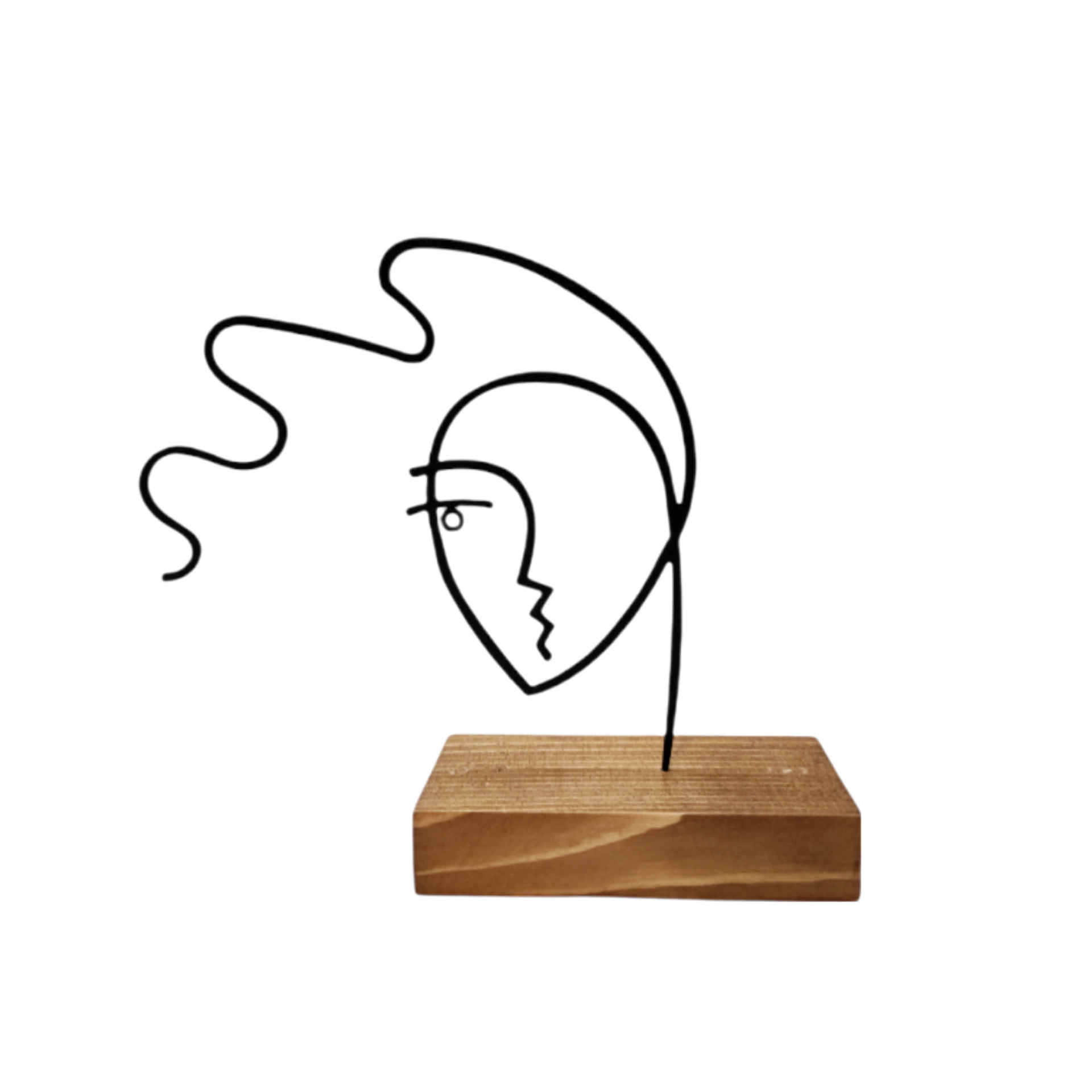 Main image of 金属极简雕塑 – 女孩造型艺术品