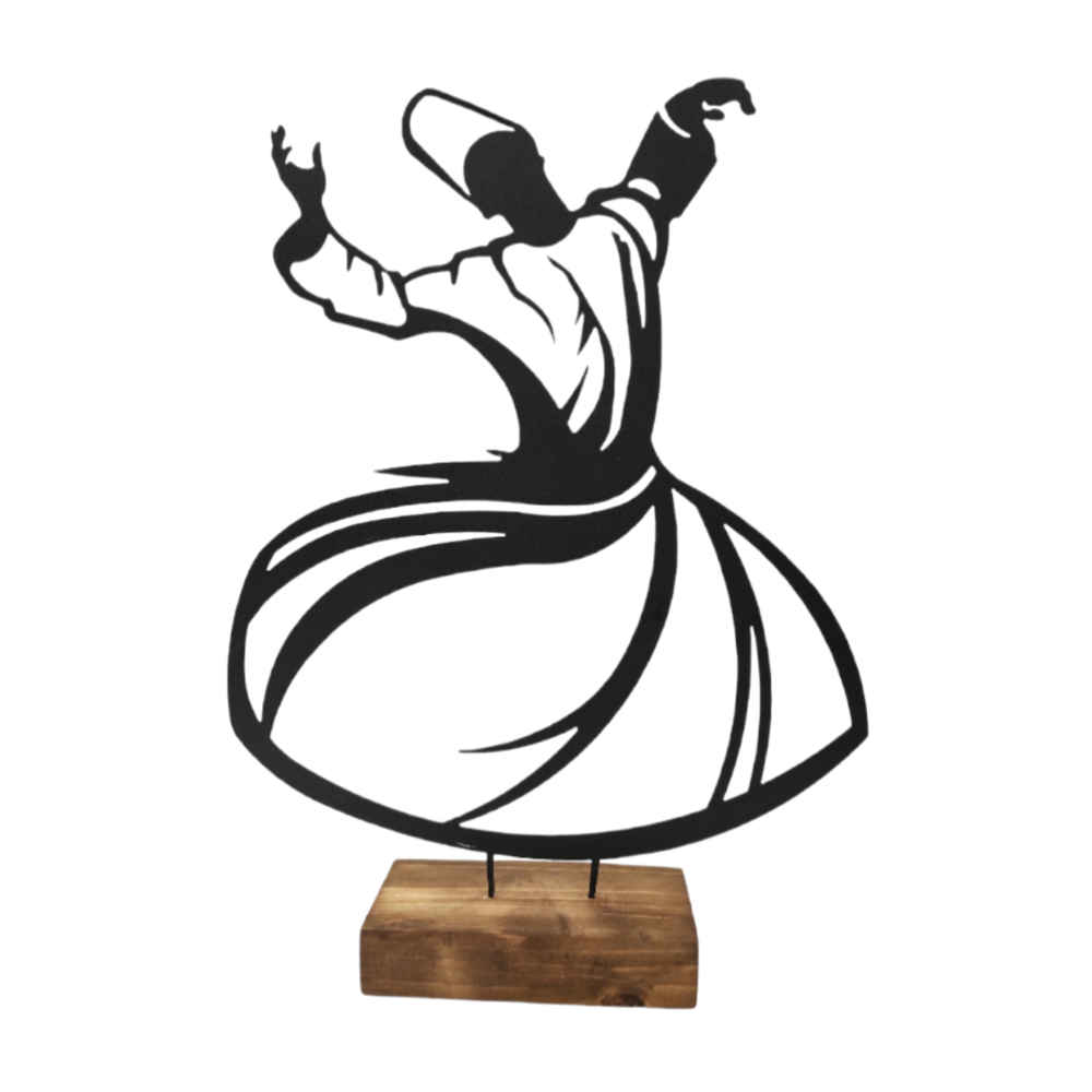 Main image of 金属极简雕塑 – 旋舞舞者造型艺术品