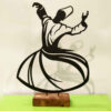 Thumbnail 3: 金属极简雕塑 – 旋舞舞者造型艺术品