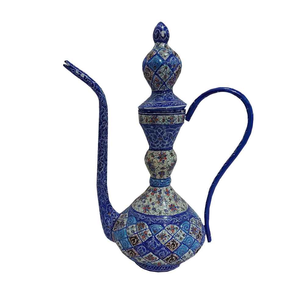 Main image of 波斯铜制玫瑰水喷壶 – 掐丝珐琅 Eslimi 款