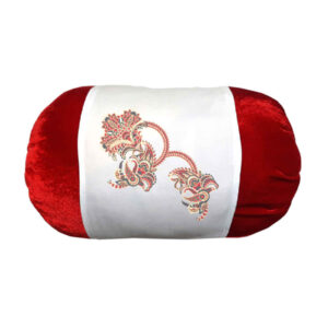 天鹅绒面料的波斯圆柱抱枕 Flowers 款