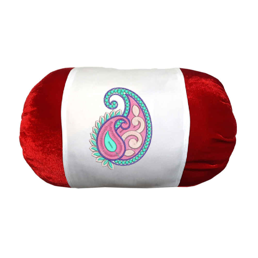 Main image of 天鹅绒面料的波斯圆柱抱枕 Angela 款