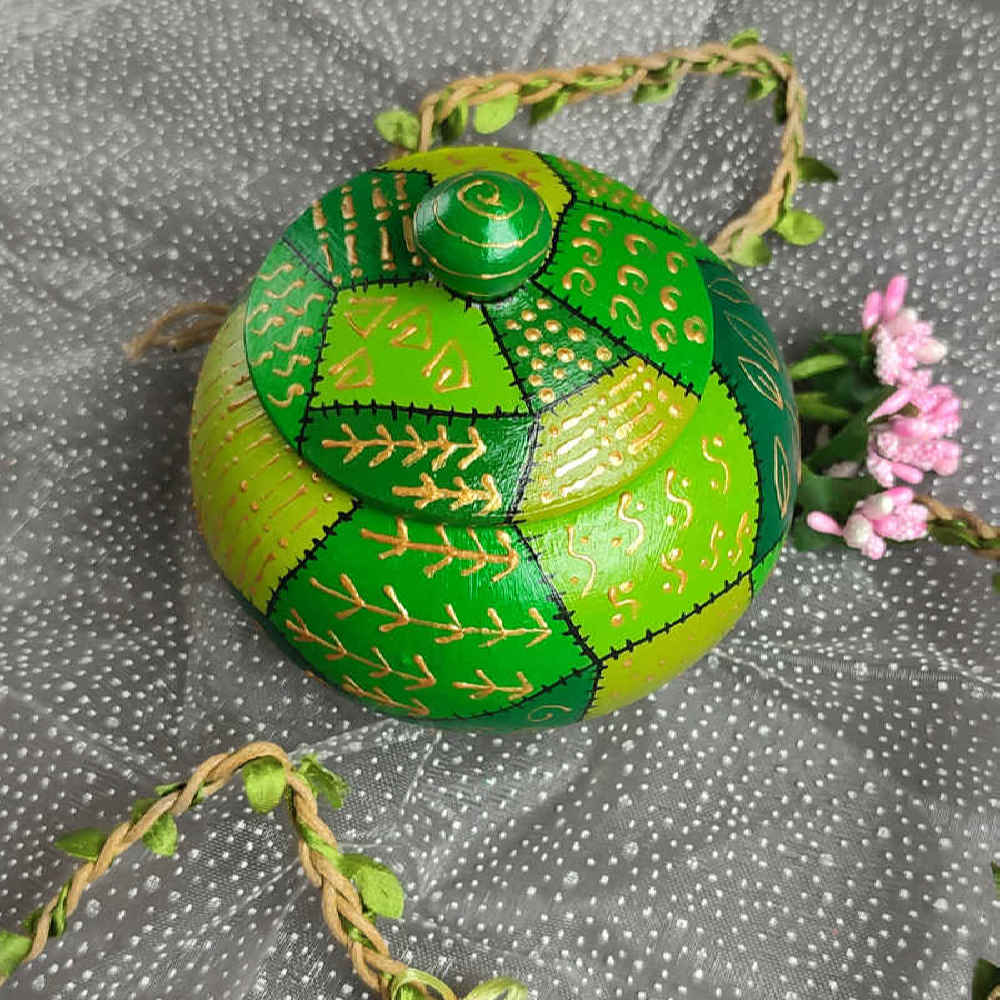 手工波斯陶艺糖罐(带盖)——艺术款 Chehel Tekeh