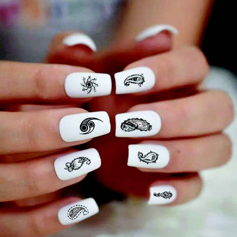 Main image of 波斯自粘佩斯利指甲贴