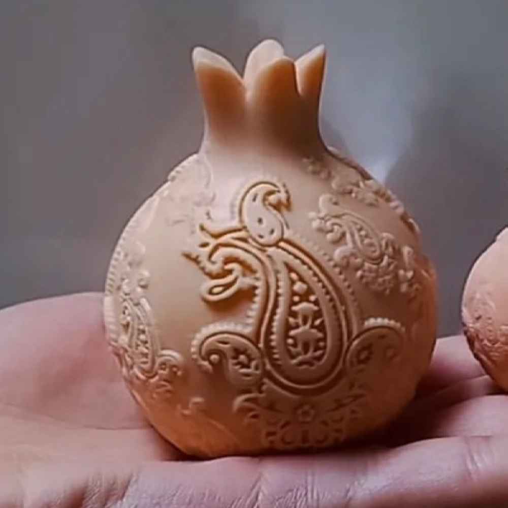 石榴硅胶蜡烛模具