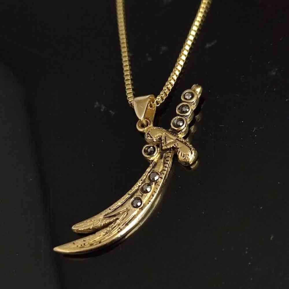 Zulfiqar 剑项链 – 伊斯兰剑吊坠