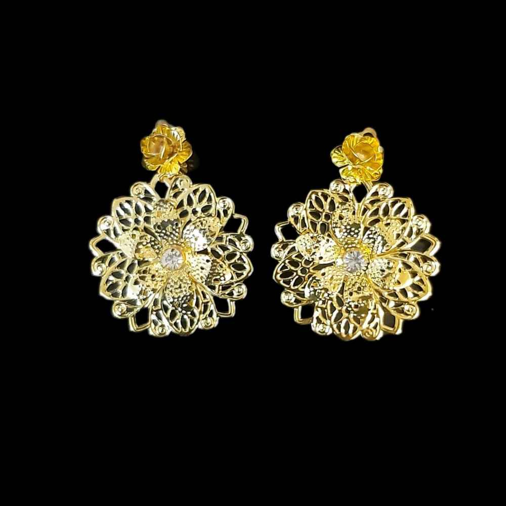 Main image of 金属垂坠耳环 – 传统风格 Shams 款