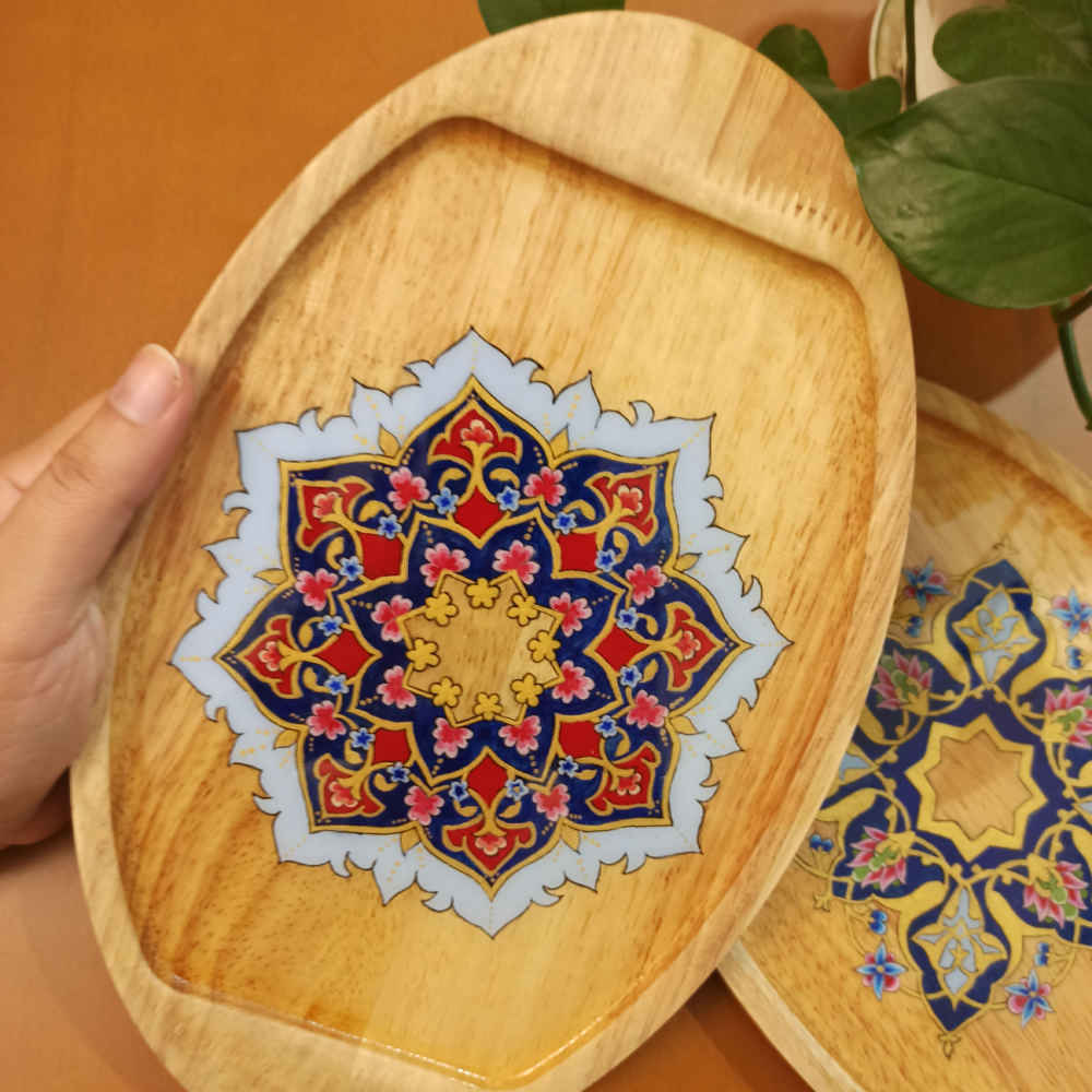 木制茶盘——Tazhib 设计｜适合茶、咖啡及小食