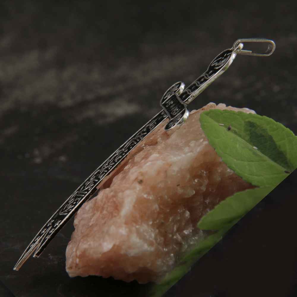 祖尔菲卡尔宝剑项链——伊玛目阿里银质伊斯兰宝剑吊坠