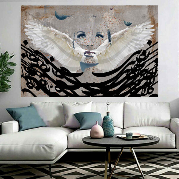 波斯书法挂毯 – Wings