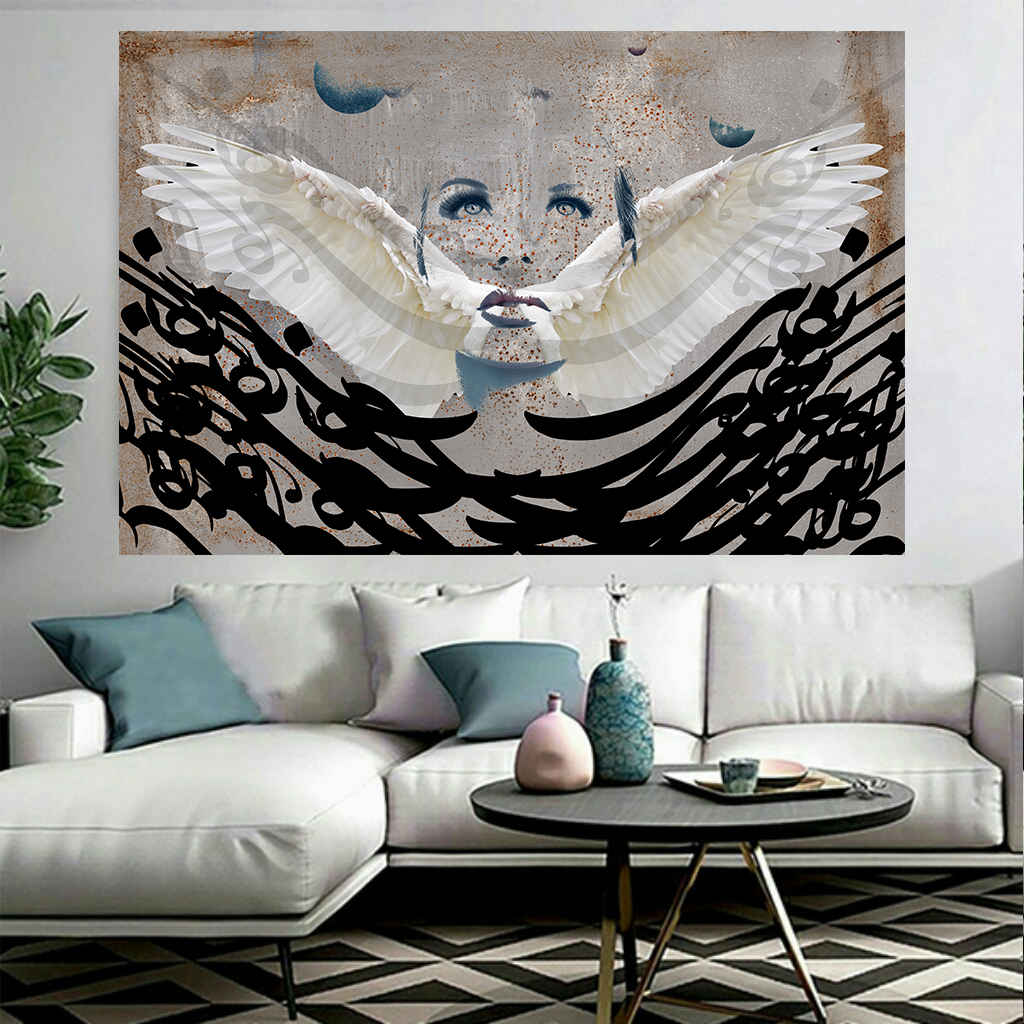 波斯书法挂毯 – Wings