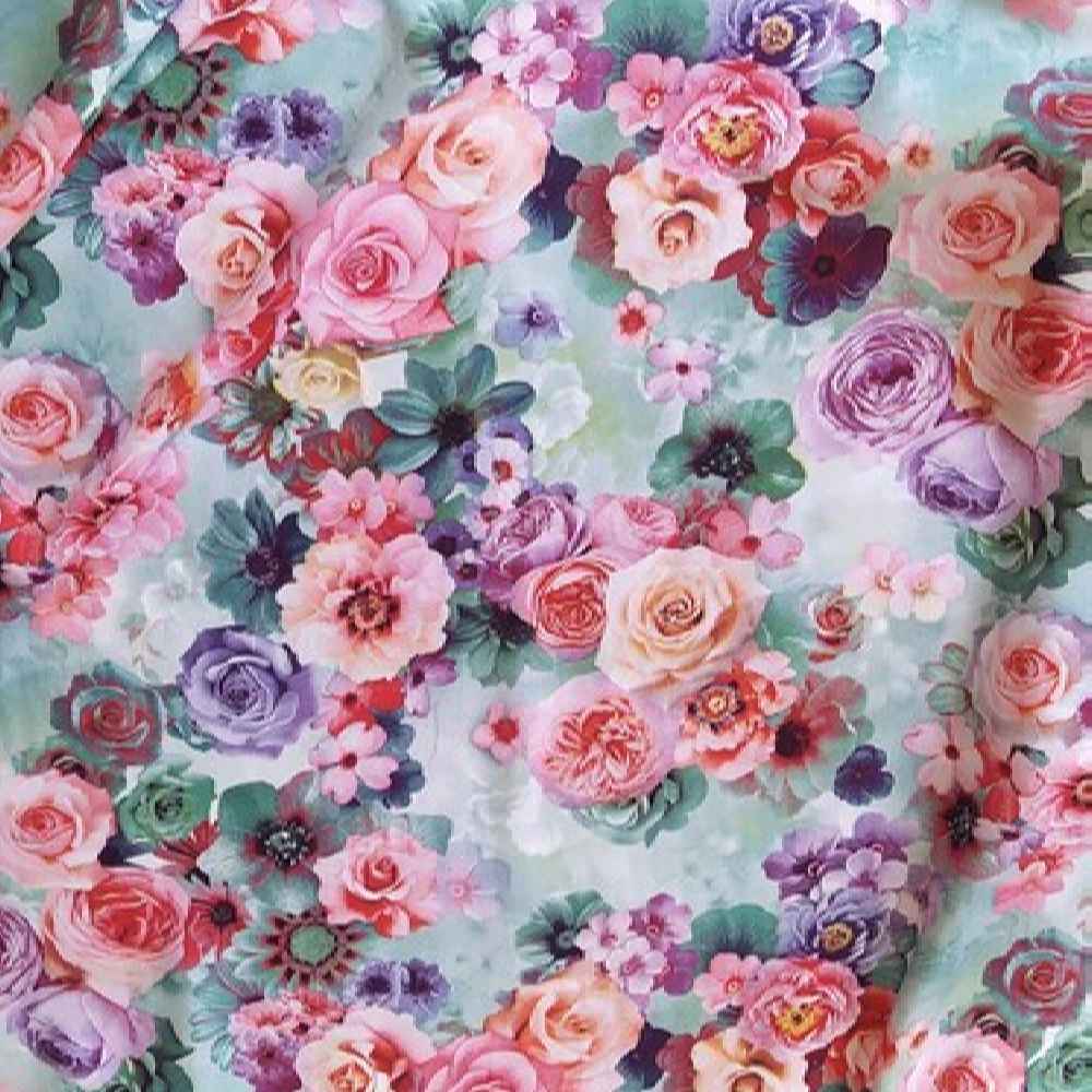 伊斯兰女士袖式祈祷长袍 – 花卉图案 Sama 款