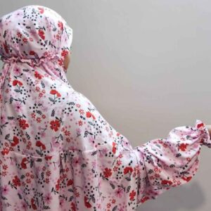 伊斯兰女士袖式祈祷长袍 – 花卉图案 Sahar 款