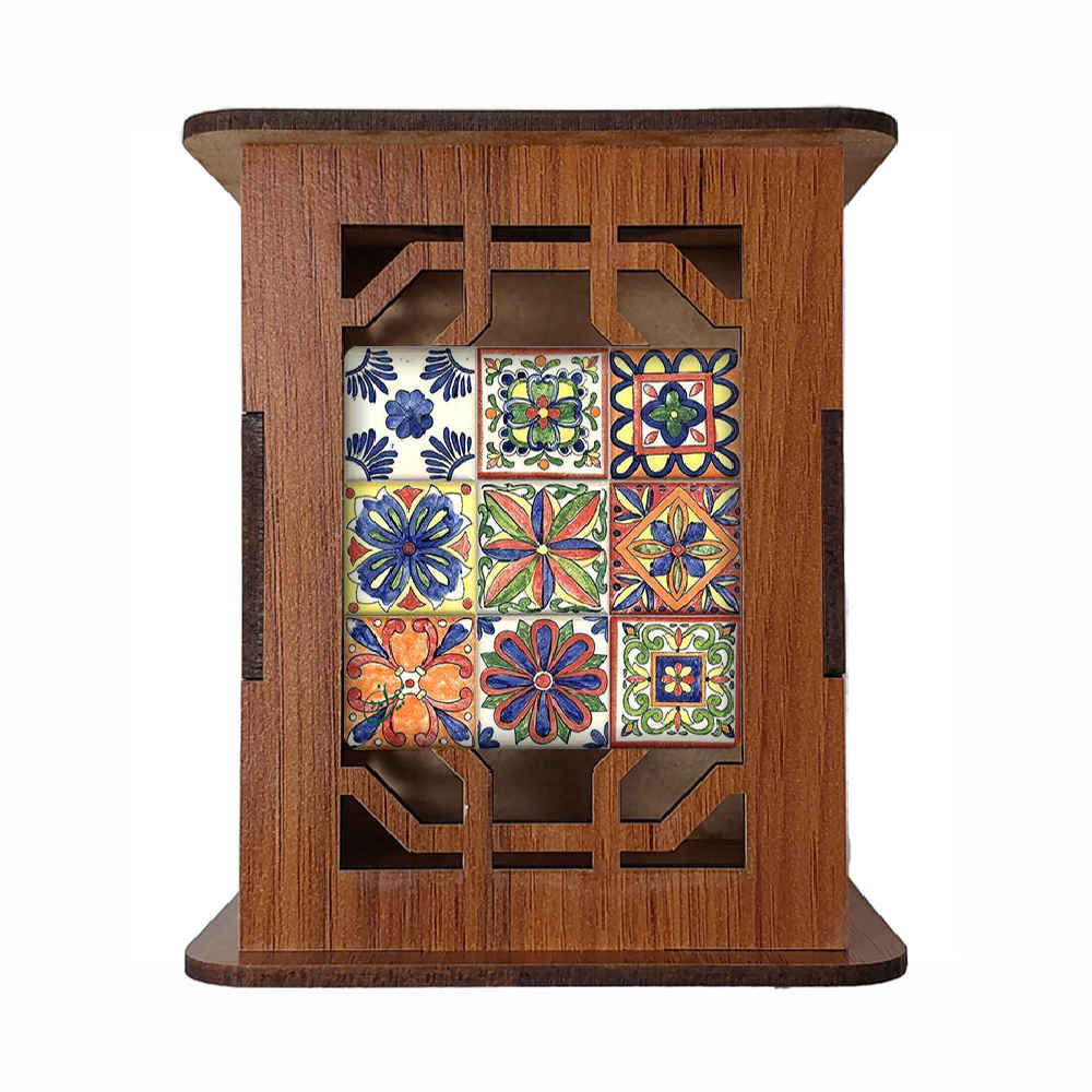 Main image of Raha 风格 – 手工木质笔筒，波斯灵感