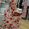 伊斯兰女士袖式祈祷长袍 – 花卉图案 Bita 款