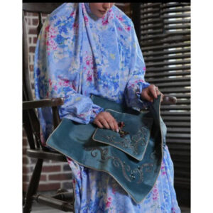 伊斯兰女士袖式祈祷长袍 – 花卉图案 Samin 款