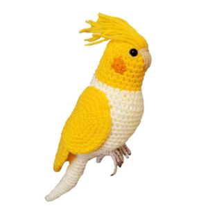 阿米igurumi 鸚鵡毛绒玩具 – 手工钩织鸟类玩偶 | 柔软迷人