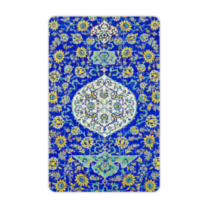 波斯信用卡贴纸 – 蓝色图案款