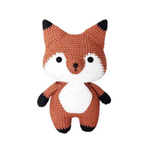 阿米igurumi 狐狸毛绒玩具 – 手工钩织玩偶 | 可爱舒适