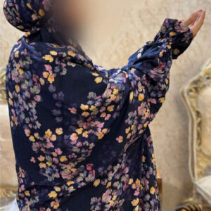 伊斯兰女士袖式祈祷长袍 – 花卉图案 Azar 款