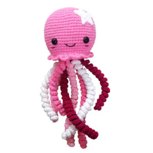 阿米igurumi 章鱼毛绒玩具 – 手工钩织玩偶 | 活泼柔软