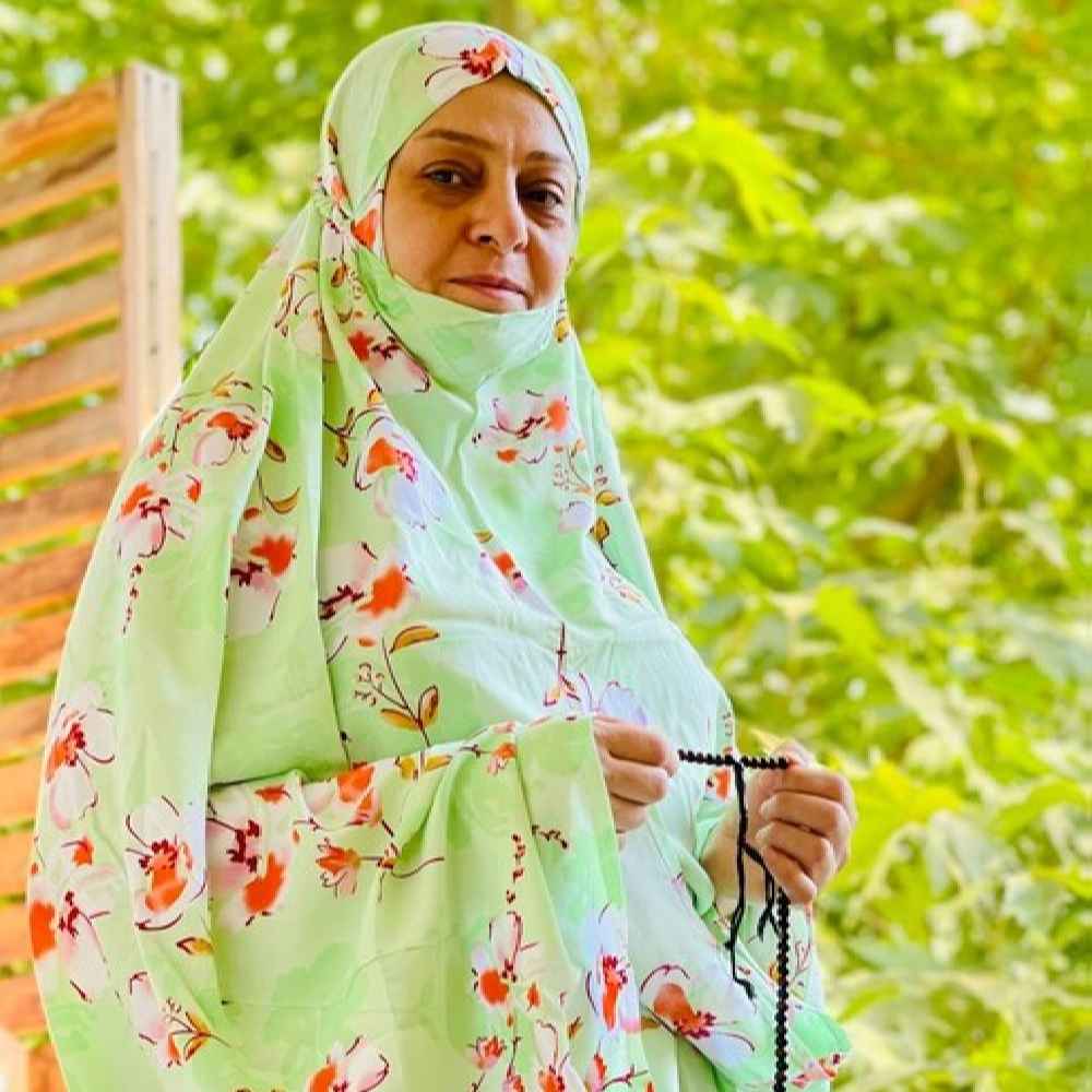 伊斯兰女士袖式祈祷长袍 – 浅绿色款