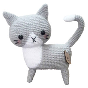 阿米igurumi 小猫毛绒玩具 – 手工钩织玩偶 | 小巧可爱