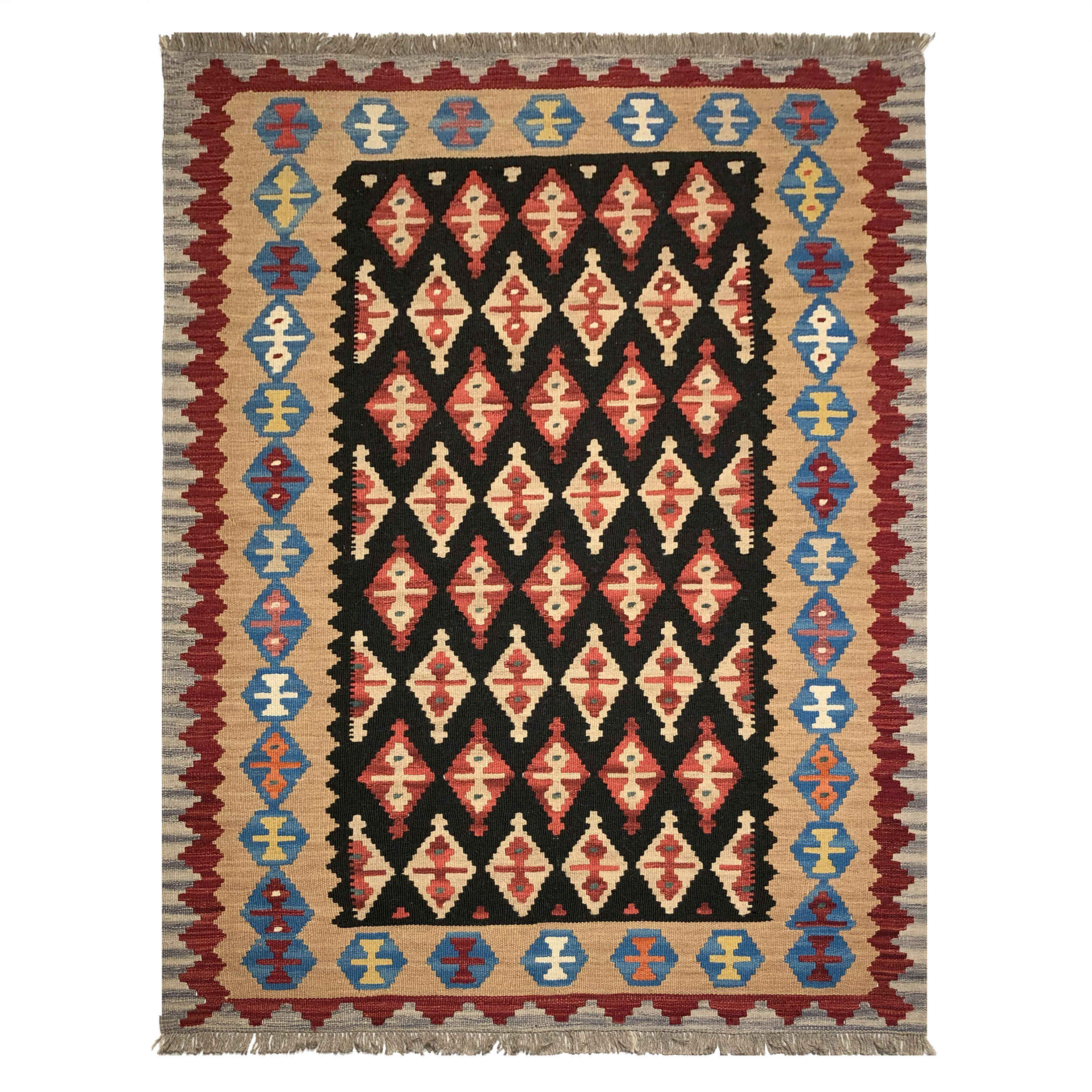 Main image of 波斯羊毛克里姆地毯 手工编织 卡什凯传统款 卡特琳