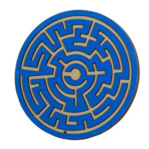 儿童圆形木质迷宫棋盘游戏